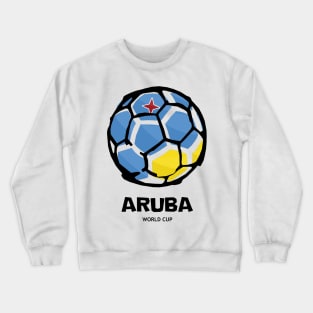 Aruba Football Country Flag Crewneck Sweatshirt